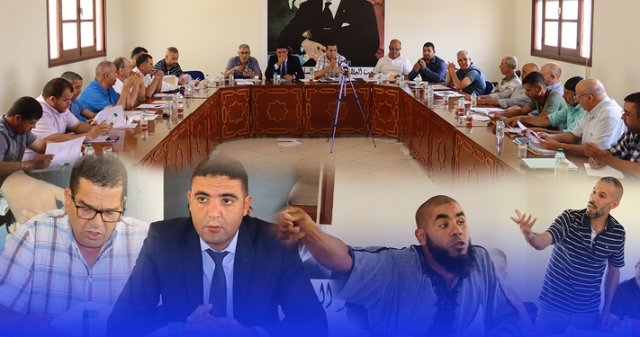ملاسنات وفوضى ونقاشات ساخنة خلال انعقاد الدورة الاستثنائية لجماعة أولاد ستوت -فيديو