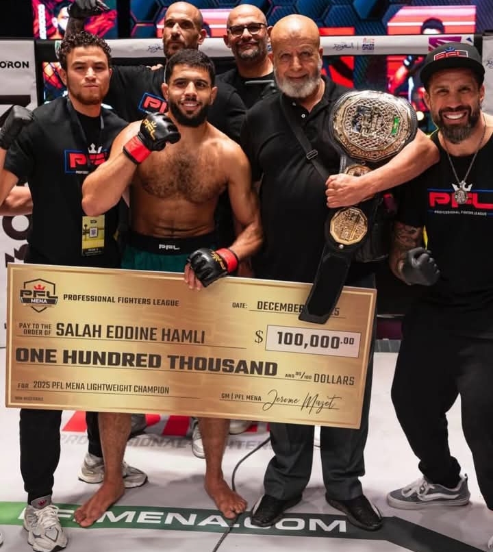 بطل مغربي جديد يتألق في فنون القتال المختلطة.. صلاح الدين هاملي يرفع راية الجهة الشرقية عاليا
