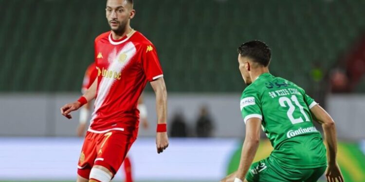 كأس الكاف.. زياش يغيب عن تشكيلة الوداد لمواجهة أولمبيك أسفي