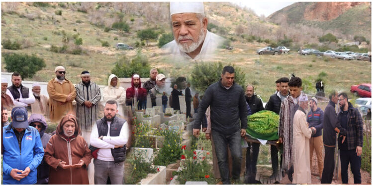 تشييع جثـ.مان الراحل “أحمد بوشلاغم” بمقبرة سيدي عثمان بزايــــو – فيديو