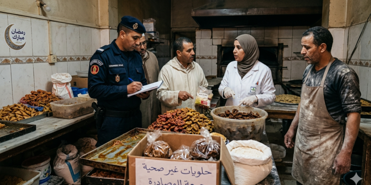 حجز وإتلاف 50 كيلوغراما من الحلويات المعروضة في ظروف غير صحية ببركان