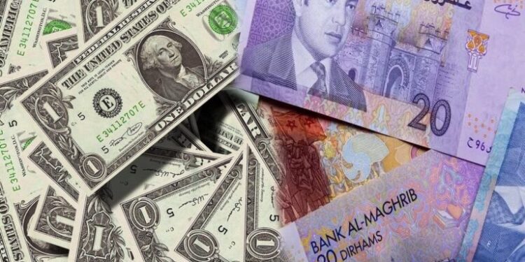 ارتفاع الدرهم مقابل الدولار