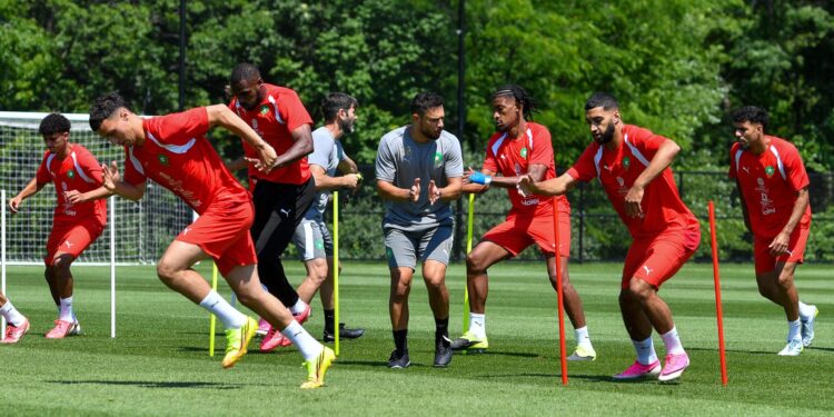 لحظة رعب في تداريب المنتخب المغربي قبل موقعة اسكتلندا