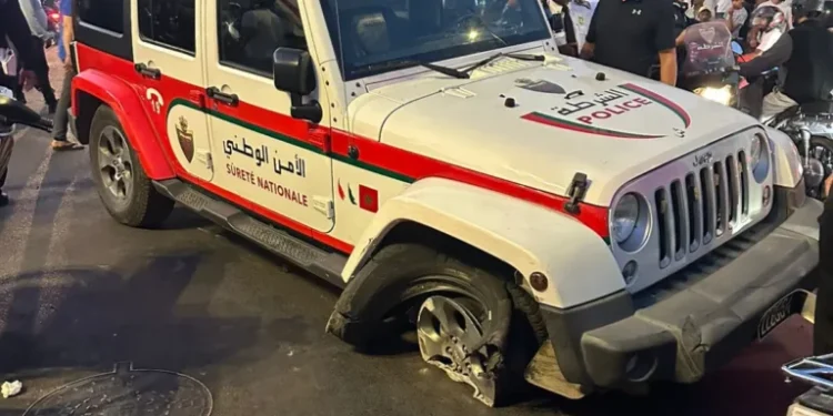 مطاردة مهاجر من دول جنوب الصحراء بعد استيلائه على سيارة أمن في مراكش