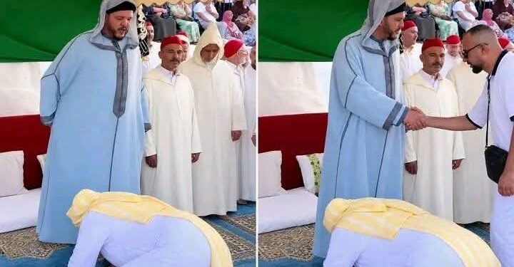 مشاهد تقبيل “أقدام المهدي” تفجّر الجدل في موسم سيدي أحمد بن عجيبة