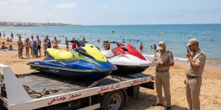 الدرك الملكي بأركمان يحجز 3 دراجات «جيتسكي» بعد اقترابها من مناطق السباحة