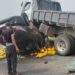 نجاة سائق «بيكوب» من مـ.ـوت محقق إثر اصطدام مروع مع شاحنة