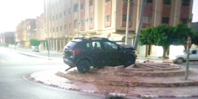 حادثة سير خطـ..ـيرة بالمدار الطرقي لأكليم إقليم بركان تخلف أضراراً مادية جسيمة