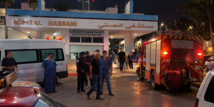 حريق مهول بالمستشفى الحسني بالناظور يعجل ببدء الانتقال إلى المستشفى الإقليمي الجديد