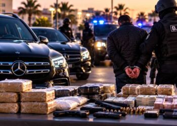 استنفار أمني بالعروي.. توقيف شخصين وحجز 4 سيارات ومخدرات وأسلحة